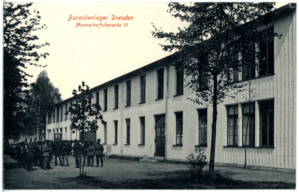 19097-Dresden-1915-Barackenlager-Mannschaftsbaracke IV-Brück & Sohn Kunstverlag