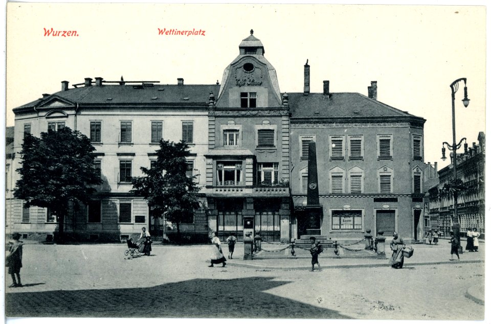 19225-Wurzen-1915-Wettiner Platz-Brück & Sohn Kunstverlag