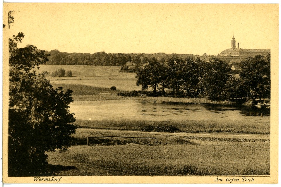 21538-Wermsdorf-1920-Am tiefen Teich-Brück & Sohn Kunstverlag