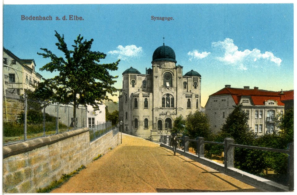 19785-Bodenbach-1915-Synagoge-Brück & Sohn Kunstverlag