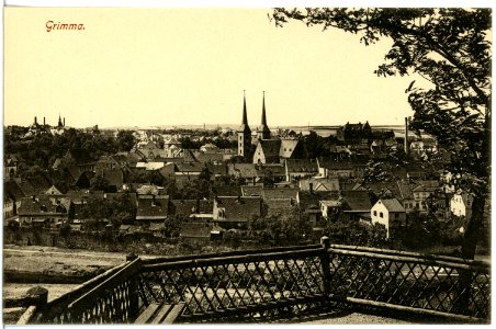19340-Grimma-1915-Blick auf Grimma-Brück & Sohn Kunstverlag