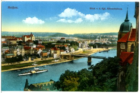 19052-Meißen-1915-Blick von der Königlichen Albrechtsburg-Brück & Sohn Kunstverlag