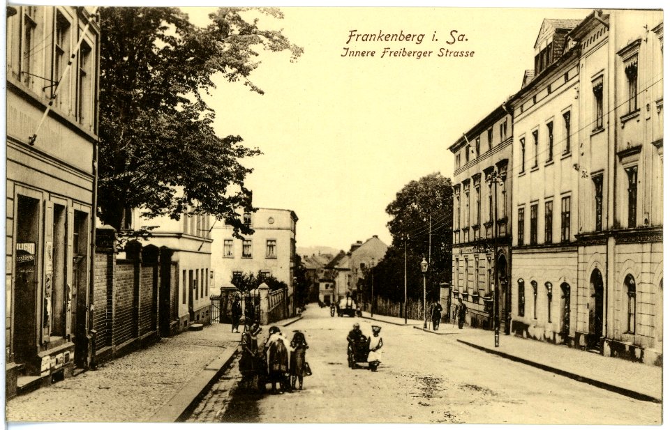 19442-Frankenberg-1915-Innere Freiberger Straße-Brück & Sohn Kunstverlag
