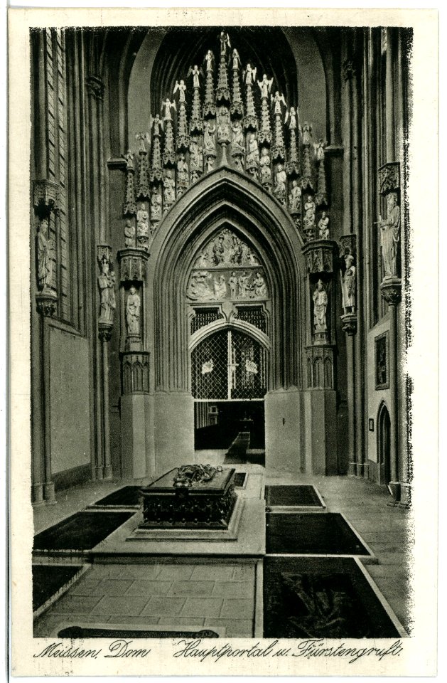 21415-Meißen-1919-Dom - Hauptportal mit Fürstengruft-Brück & Sohn Kunstverlag
