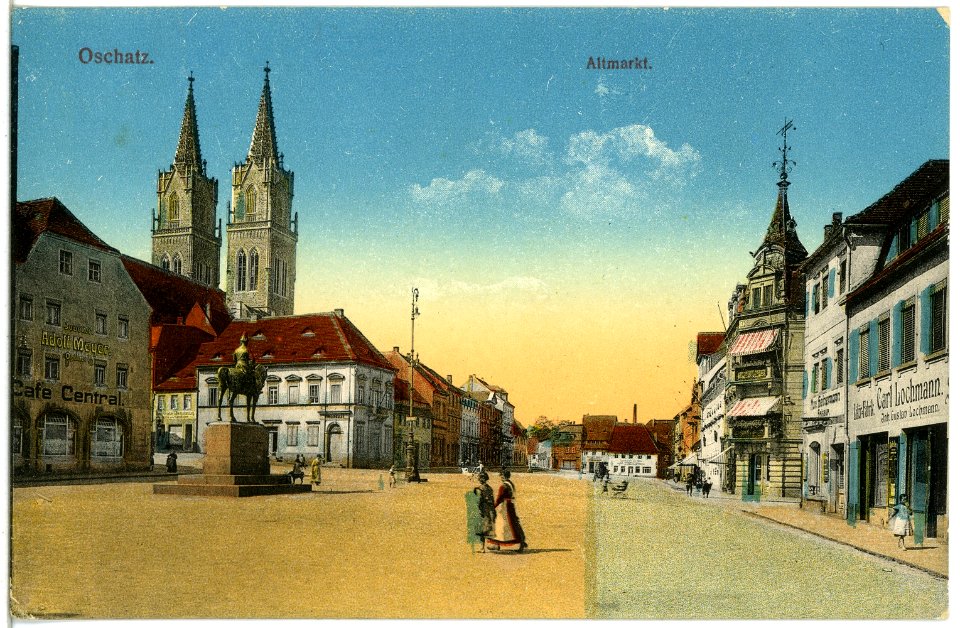 19678-Oschatz-1915-Altmarkt-Brück & Sohn Kunstverlag