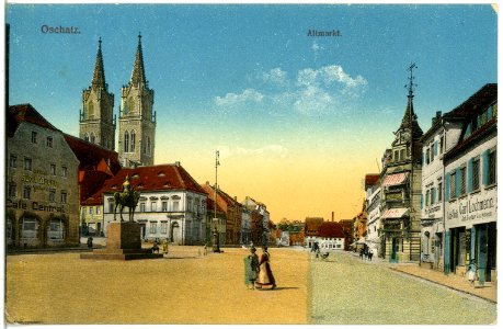 19678-Oschatz-1915-Altmarkt-Brück & Sohn Kunstverlag