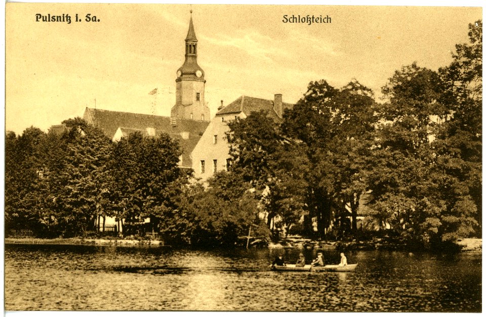 19688-Pulsnitz-1915-Schloßteich-Brück & Sohn Kunstverlag