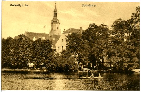 19688-Pulsnitz-1915-Schloßteich-Brück & Sohn Kunstverlag