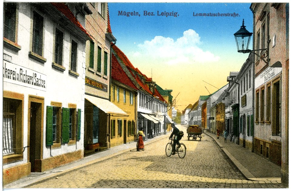 19553-Mügeln-1915-Lommatzscher Straße-Brück & Sohn Kunstverlag