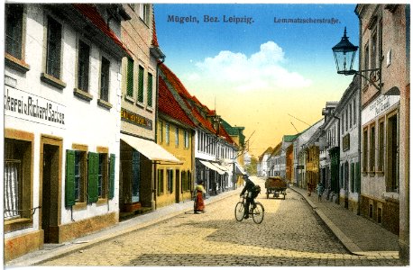 19553-Mügeln-1915-Lommatzscher Straße-Brück & Sohn Kunstverlag