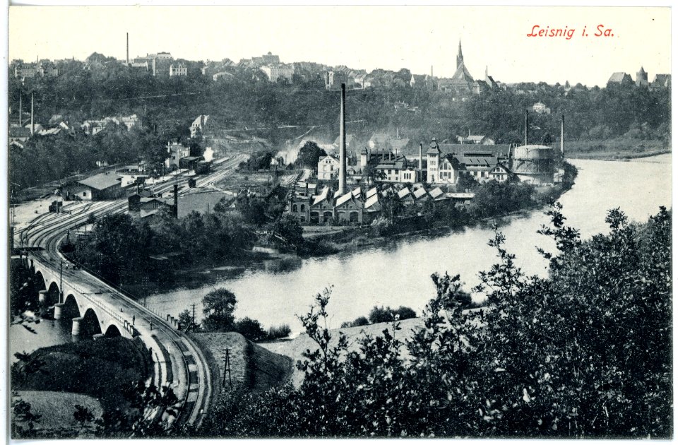 19761-Leisnig-1915-Blick von der Bastei-Brück & Sohn Kunstverlag