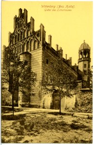 19735-Wittenberg-1915-Giebel des Lutherhauses-Brück & Sohn Kunstverlag