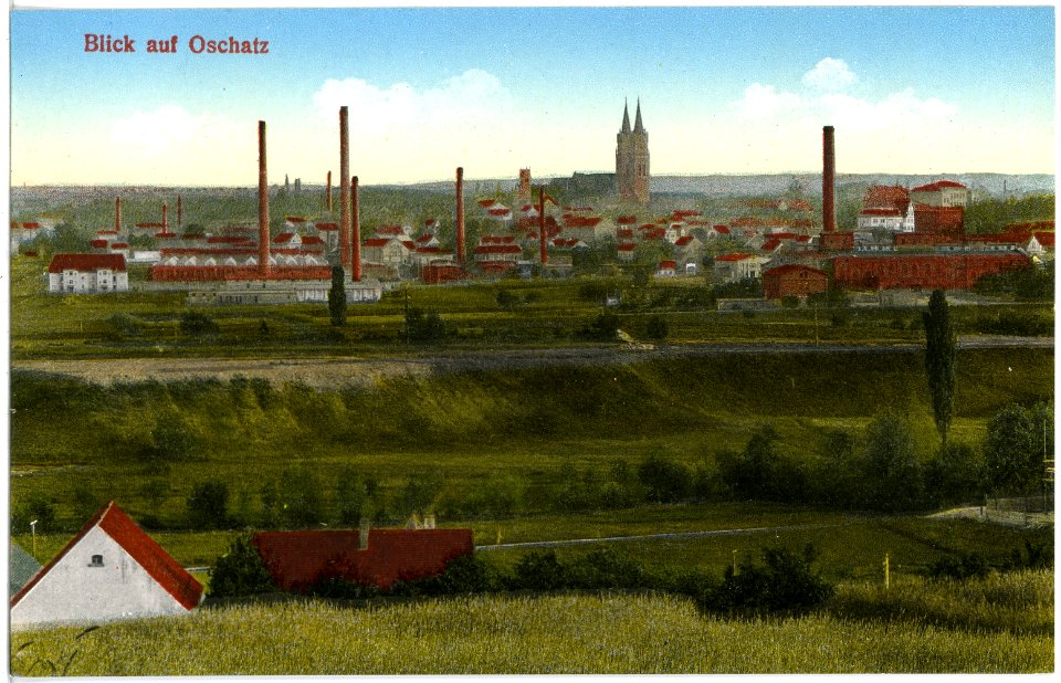 19642-Oschatz-1915-Blick auf Oschatz-Brück & Sohn Kunstverlag