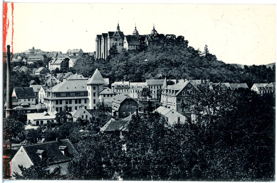 19726-Nossen-1915-Blick auf Nossen und zum Schloß-Brück & Sohn Kunstverlag