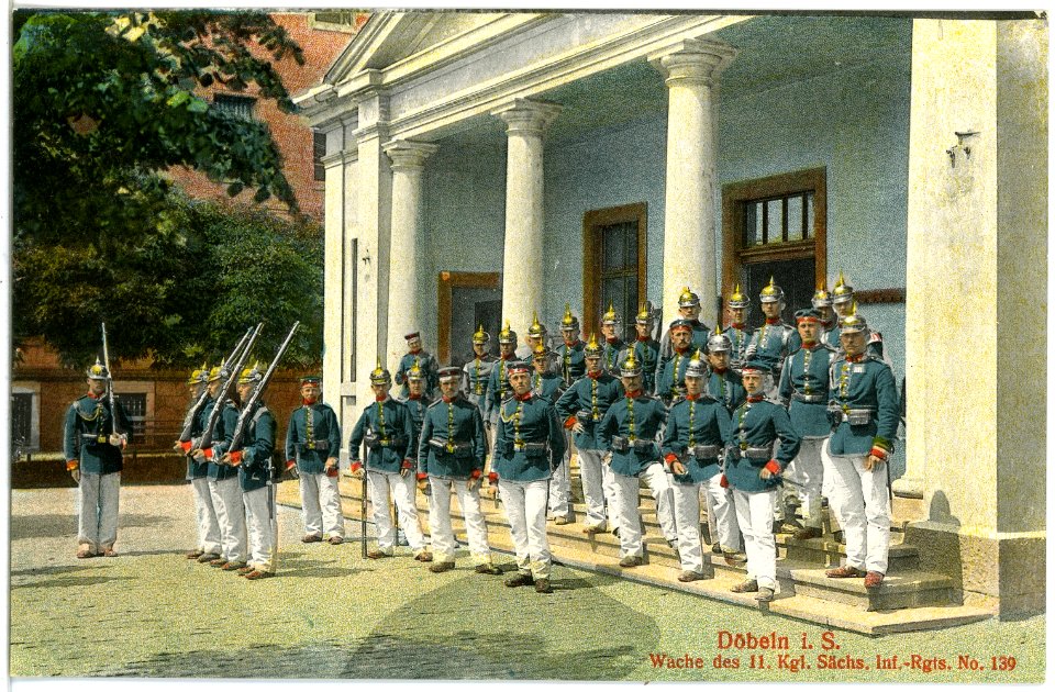 19656-Döbeln-1915-Wache des Königlich Sächsischen Infanterie-Regiment Nr. 139-Brück & Sohn Kunstverlag