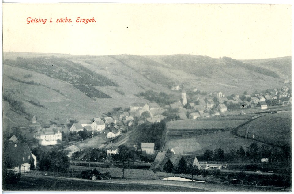 19035-Geising-1915-Blick auf Geising-Brück & Sohn Kunstverlag