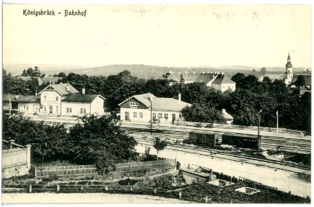 19596-Königsbrück-1915-Bahnhof-Brück & Sohn Kunstverlag