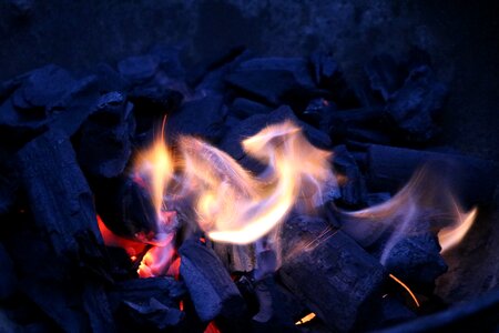 Burnt campfire bonfire photo