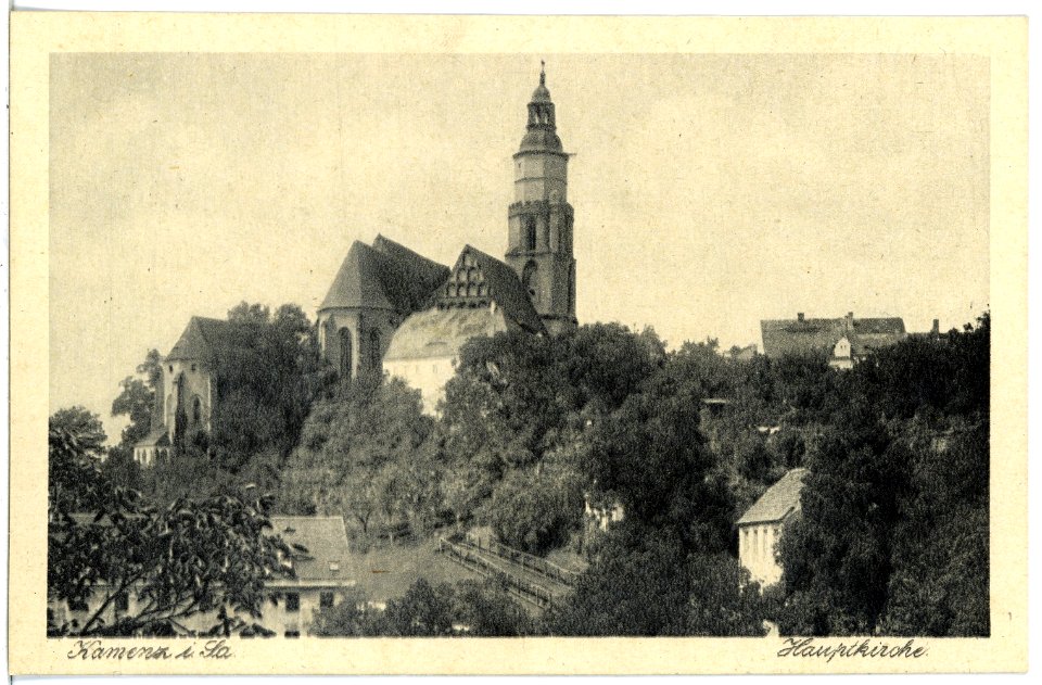 21481-Kamenz-1920-Hauptkirche-Brück & Sohn Kunstverlag