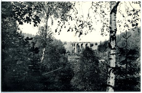 19438-Frankenberg-1915-Bahnviadukt im Lützeltal-Brück & Sohn Kunstverlag
