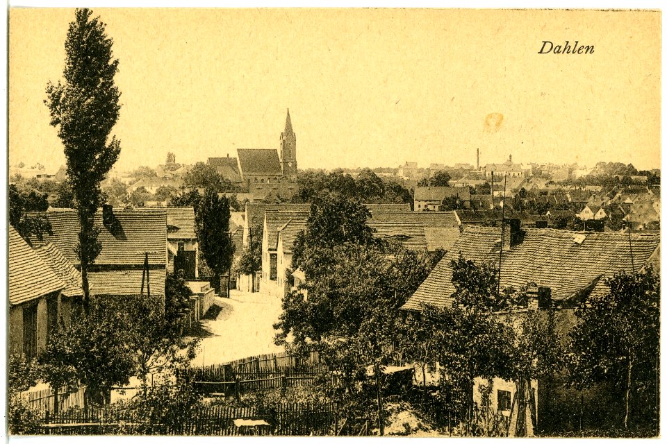 21510-Dahlen-1920-Blick auf Dahlen-Brück & Sohn Kunstverlag