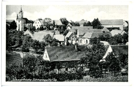 21512-Schmannewitz-1920-Blick auf Schmannewitz-Brück & Sohn Kunstverlag