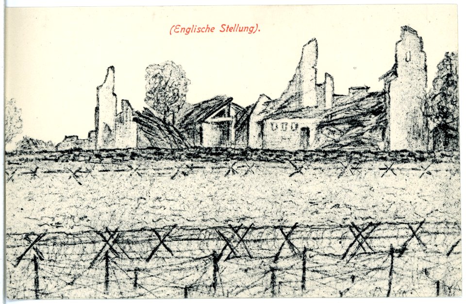 19794--1915-Kriegsschauplatzkarten (Englische Stellung)-Brück & Sohn Kunstverlag