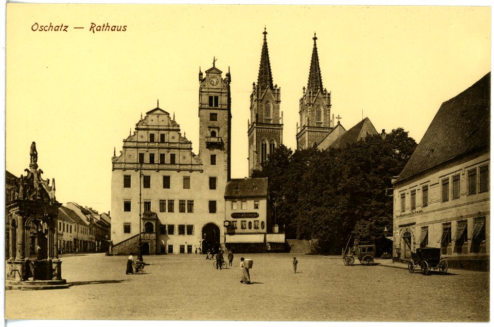 19259-Oschatz-1915-Rathaus-Brück & Sohn Kunstverlag