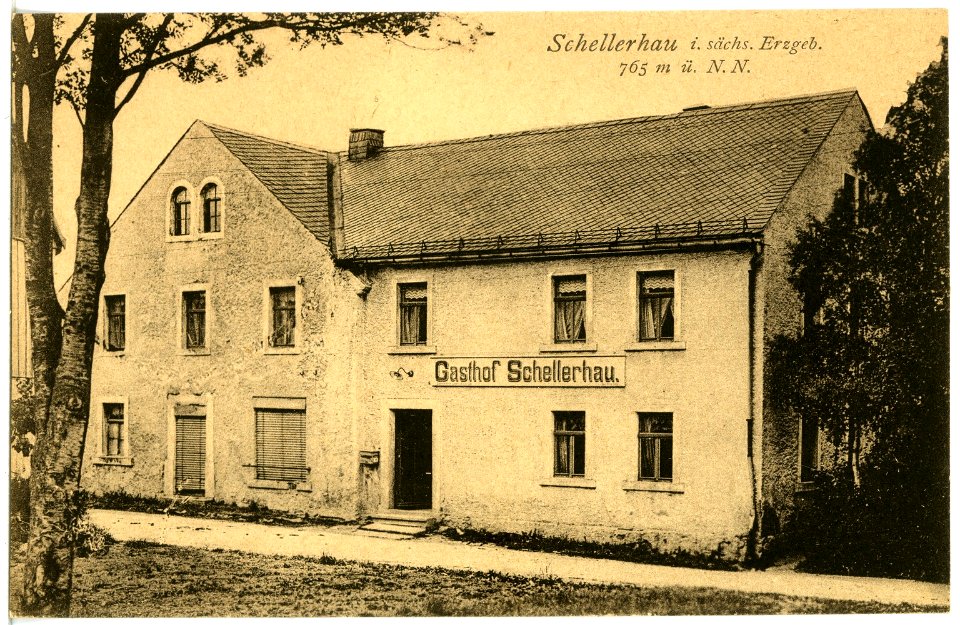 21790-Schellerhau-1920-Gasthof-Brück & Sohn Kunstverlag