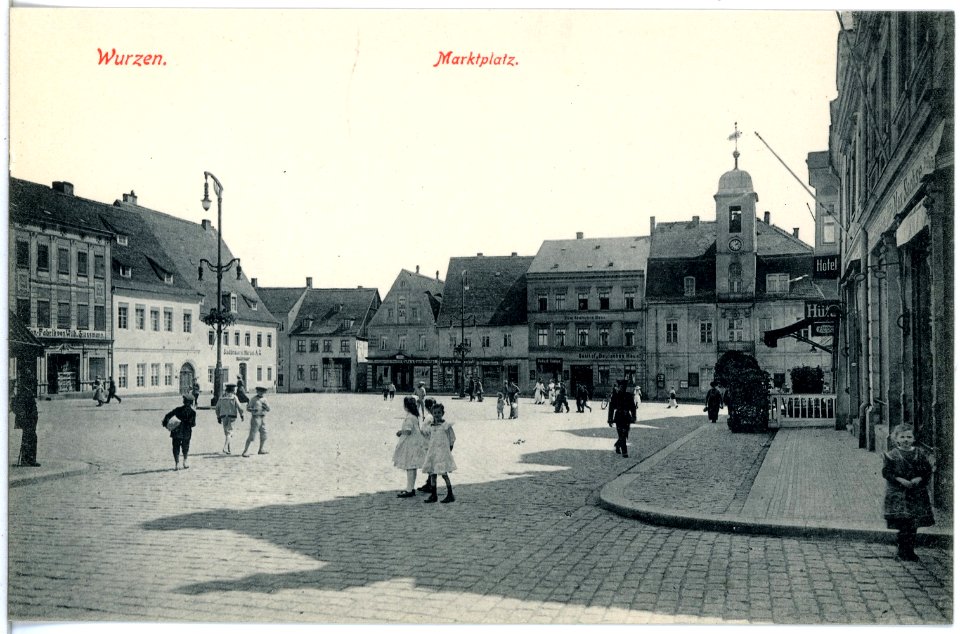 19229-Wurzen-1915-Marktplatz-Brück & Sohn Kunstverlag