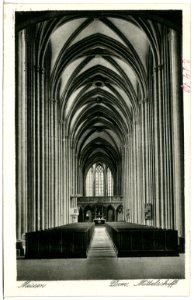 21413-Meißen-1919-Dom - Mittelschiff-Brück & Sohn Kunstverlag
