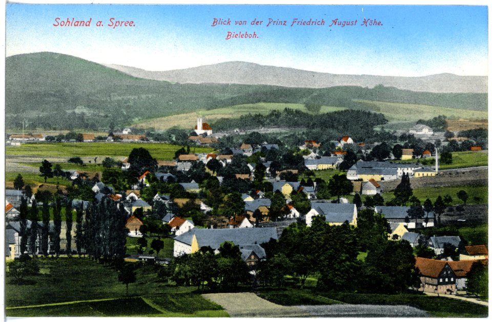 19516-Sohland-1915-Blick auf Sohland mit Bieleboh-Brück & Sohn Kunstverlag