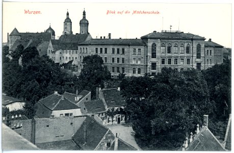 19480-Wurzen-1915-Mädchenschule-Brück & Sohn Kunstverlag