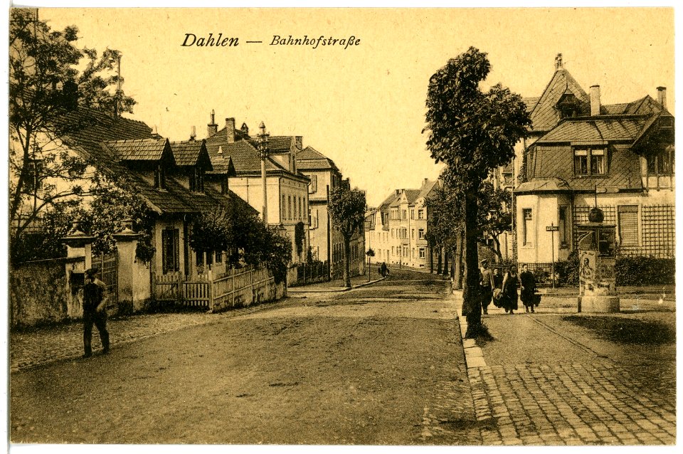 21509-Dahlen-1920-Bahnhofstraße-Brück & Sohn Kunstverlag