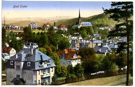 21554-Bad Elster-1920-Blick auf Bad Elster-Brück & Sohn Kunstverlag