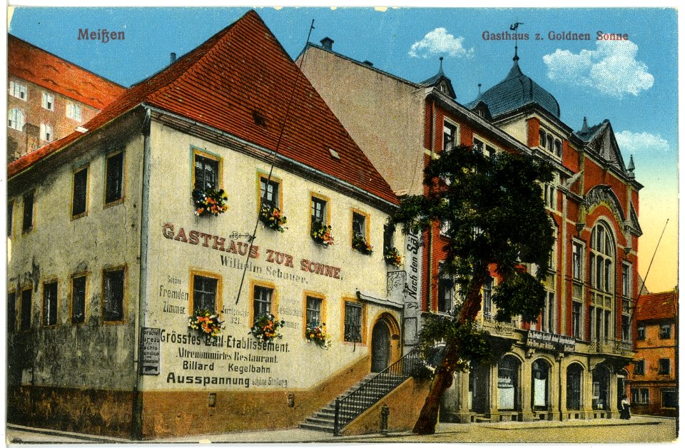 19499-Meißen-1915-Gasthaus zur Sonne-Brück & Sohn Kunstverlag