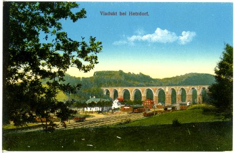 19474-Hetzdorf (Flöhatal)-1915-Viadukt-Brück & Sohn Kunstverlag