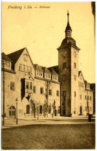 21610-Freiberg-1920-Rathaus-Brück & Sohn Kunstverlag