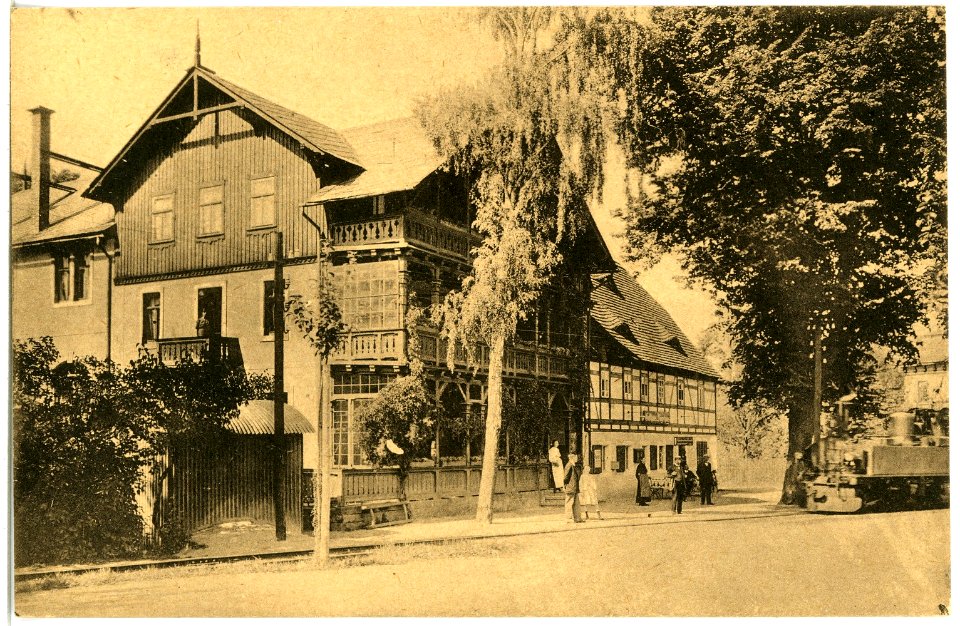 21500-Naundorf-1920-Hotel Jägerhaus-Brück & Sohn Kunstverlag