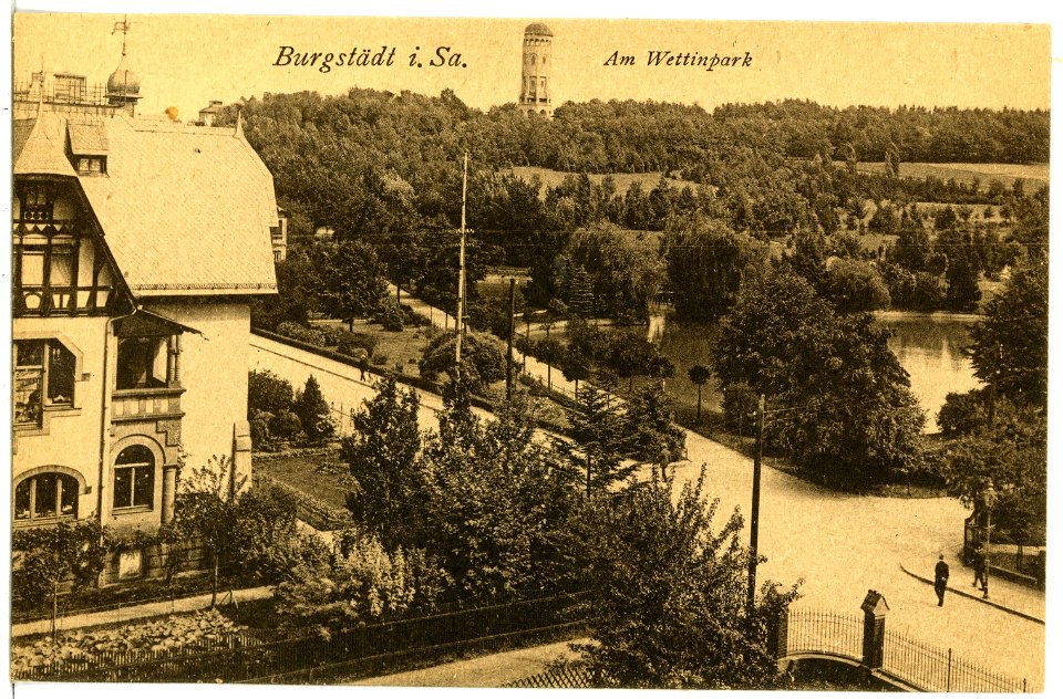 21587-Burgstädt-1920-Wettinpark-Brück & Sohn Kunstverlag