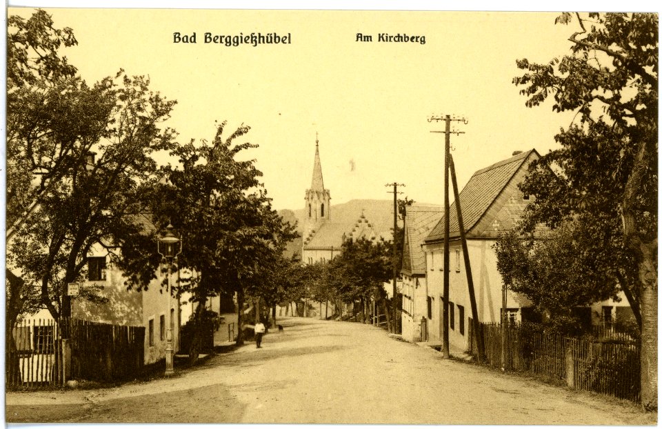 19624-Berggießhübel-1915-Am Kirchberg-Brück & Sohn Kunstverlag
