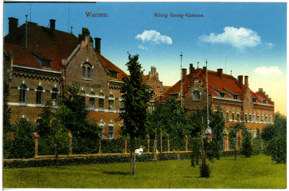 19547-Wurzen-1915-König-Georg-Kaserne-Brück & Sohn Kunstverlag