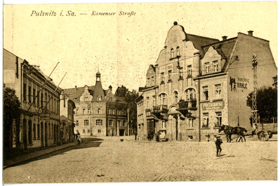 19695-Pulsnitz-1915-Kamenzer Straße-Brück & Sohn Kunstverlag