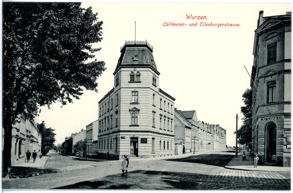 19249-Wurzen-1915-Collmener - und Eilenburger Straße-Brück & Sohn Kunstverlag