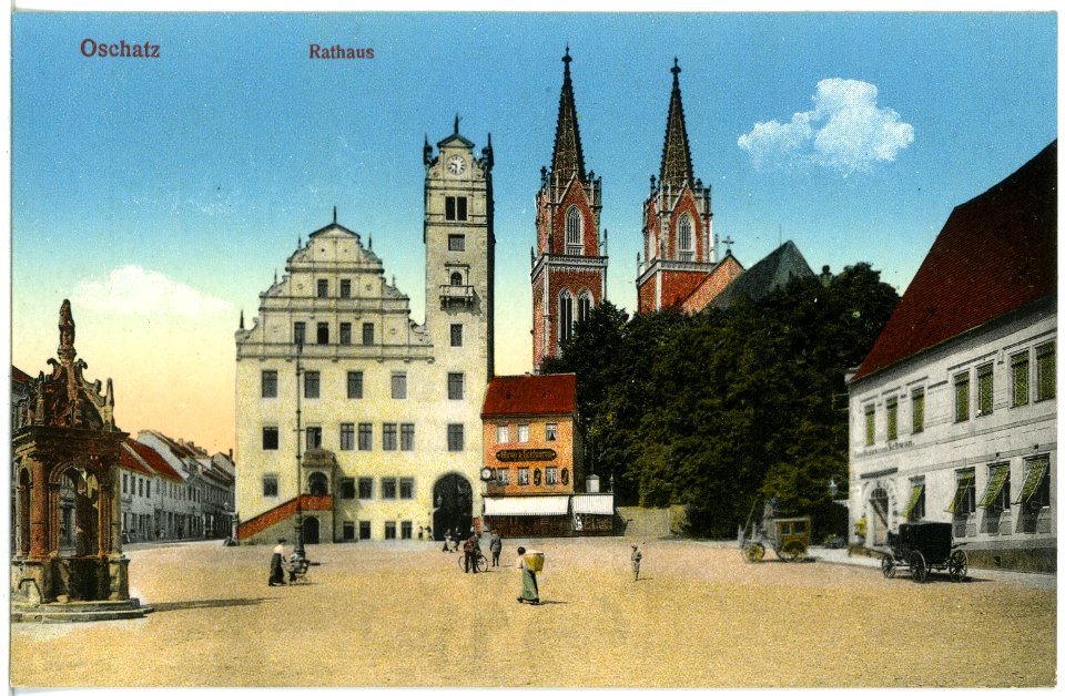 19641-Oschatz-1915-Rathaus-Brück & Sohn Kunstverlag