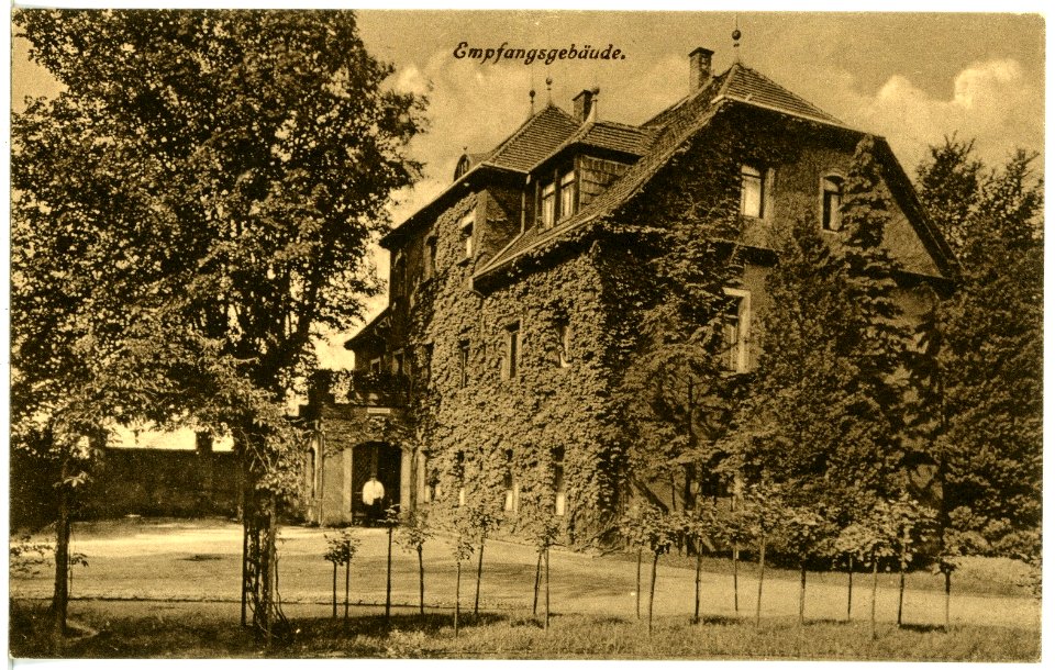21719-Coswig-1920-Heilstädte Lindenhof, Empfangsgebäude-Brück & Sohn Kunstverlag