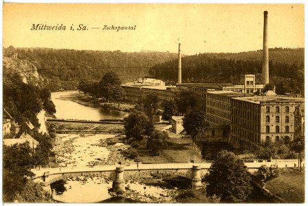 21825-Mittweida-1921-Blick ins Zschopautal-Brück & Sohn Kunstverlag