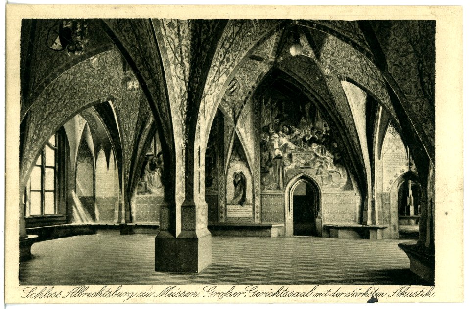 21400-Meißen-1919-Albrechtsburg - Großer Gerichtssaal-Brück & Sohn Kunstverlag
