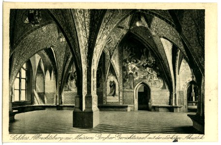 21400-Meißen-1919-Albrechtsburg - Großer Gerichtssaal-Brück & Sohn Kunstverlag