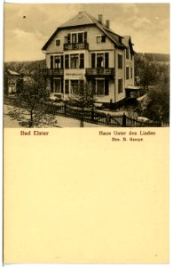 21507-Bad Elster-1920-Haus Unter den Linden-Brück & Sohn Kunstverlag